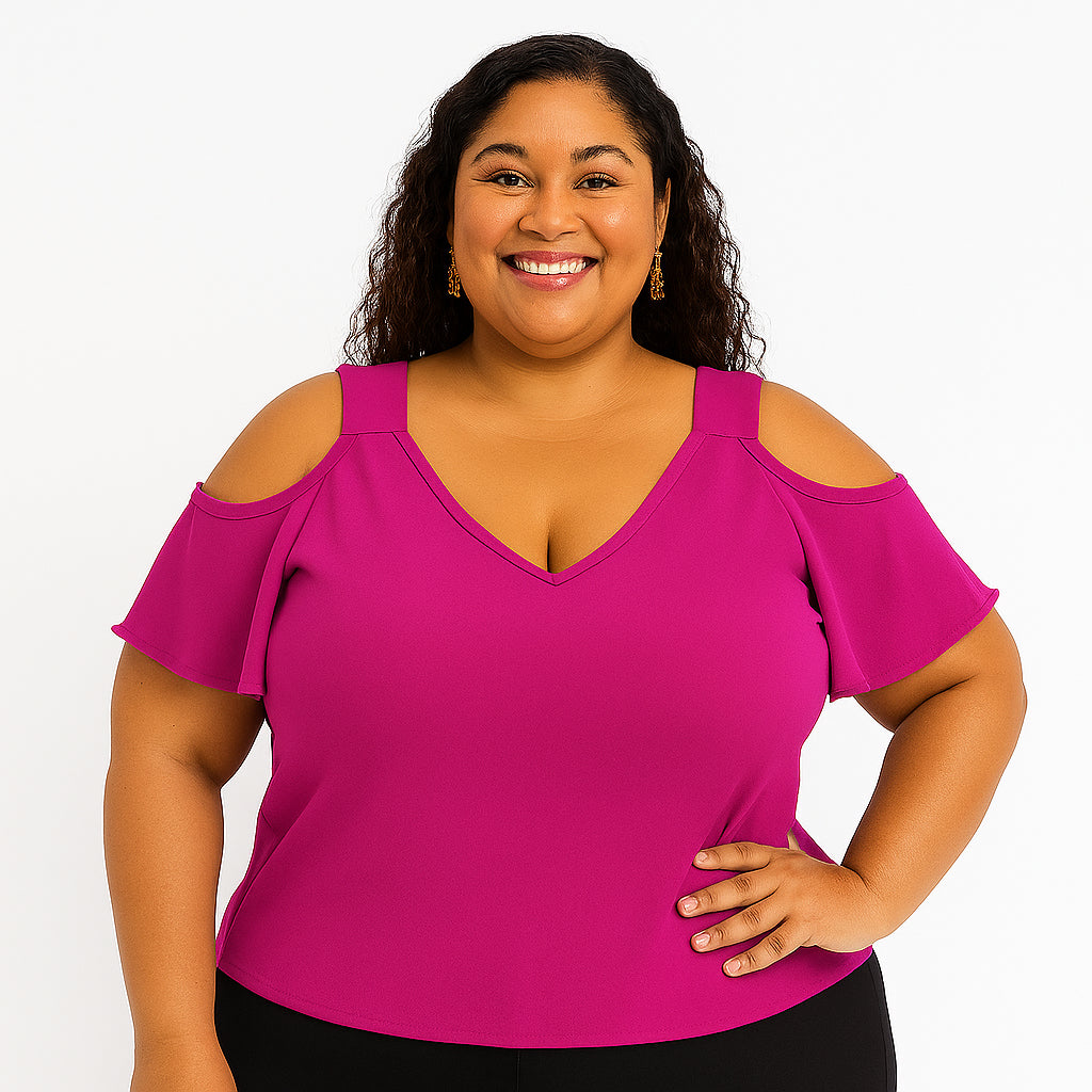 Blusa Ciganinha Feminina Plus Size Ombro a Ombro Blusinha Regata Duna Lisa Cigana Básica