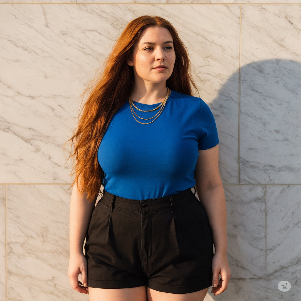 Camiseta Feminina Plus Size Blusa T-Shirt Básica Viscolycra Blusinha Gola Redonda Soltinha Casual