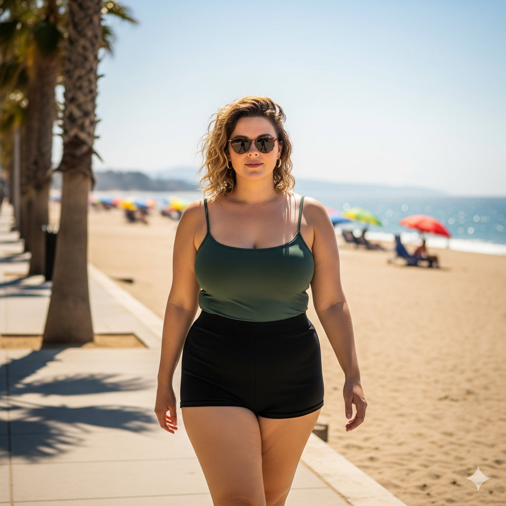 Blusa Regata Feminina Plus Size G1 ao G5 Blusas Básica Malha Viscolycra Soltinha Confortável Cavada Camiseta Alcinha
