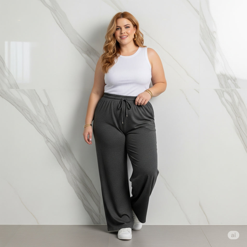 Calça Plus Size Feminina G5 Reta 60 Pilates Gestante Pijama Feminino M G GG G1 G2 G3 G4 Grávida