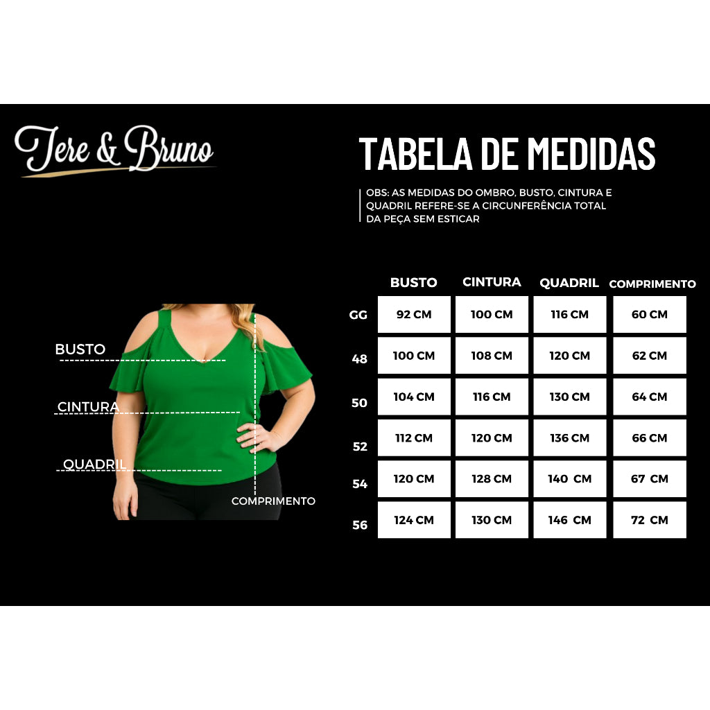 Blusa Ciganinha Feminina Plus Size Ombro a Ombro Blusinha Regata Duna Lisa Cigana Básica
