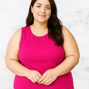 Regata Plus Size Feminina G1 ao G5 Soltinha Alça Grossa Básica Academia Verão Blusa Viscolycra