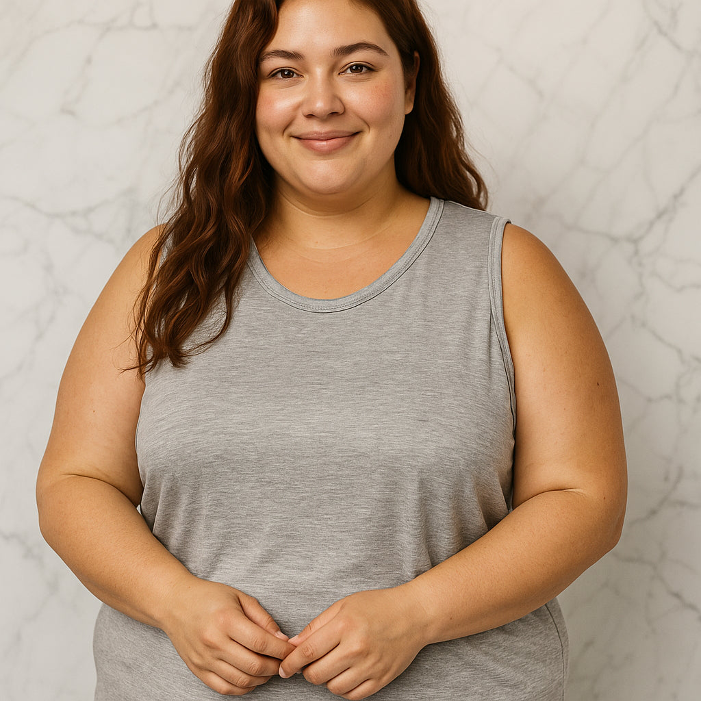 Regata Plus Size Feminina G1 ao G5 Soltinha Alça Grossa Básica Academia Verão Blusa Viscolycra
