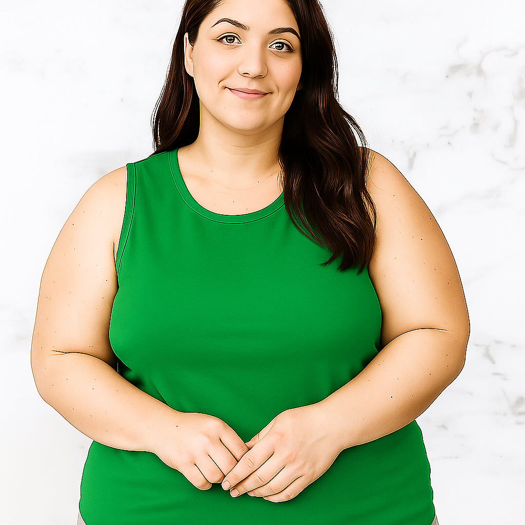 Regata Feminina Plus Size Blusa Básica Academia Soltinhas Verão Alça Grossa G1 ao G5 Viscolycra