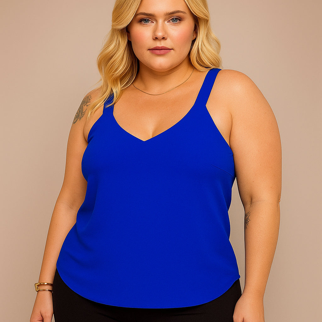 Regata Feminina Plus Size Duna Blusa Alça Grossa Verão Calor G1 ao G4 Regatas Femininas G2 G3